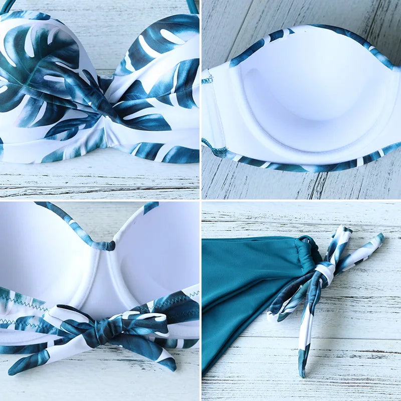 1. Clothing Bandeau Push Up Bikini