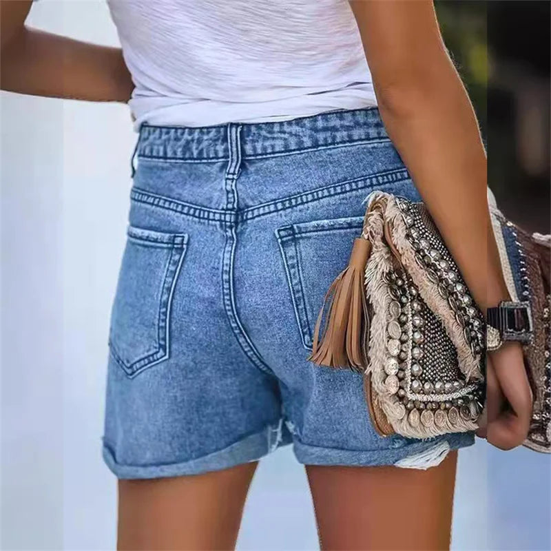 1. Clothing Stretch Denim Shorts